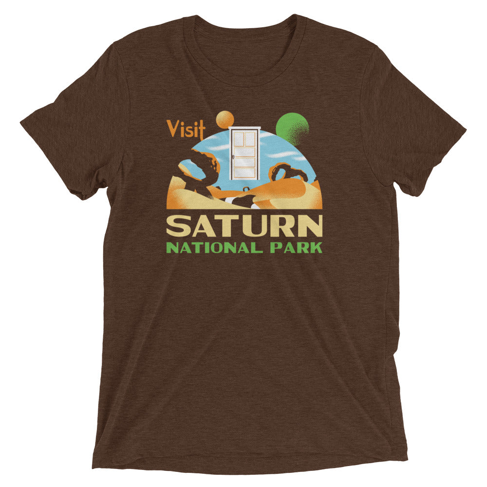 Visit Saturn National Park Men's Tri-Blend Tee Hoodie, Sweatshirt | CoreVibeTees.com (Image 3)