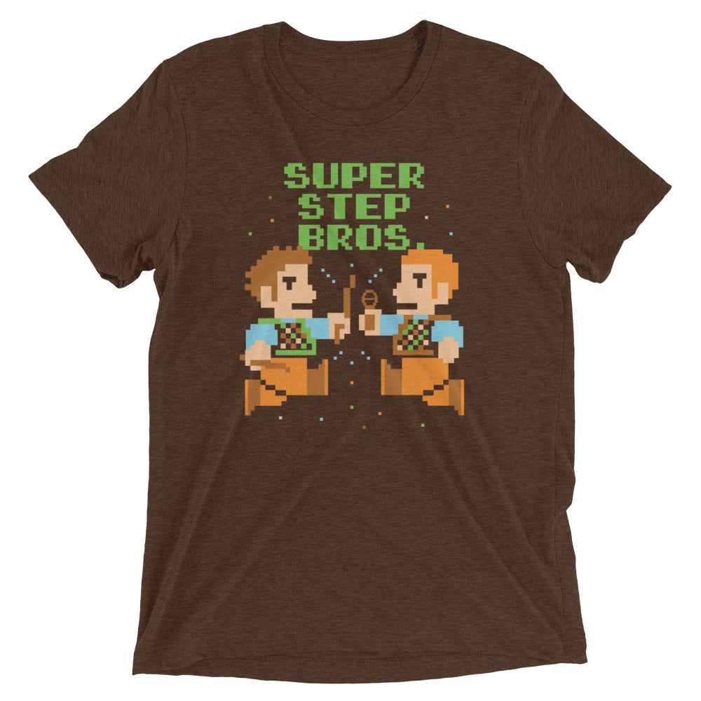 Super Step Bros Men's Tri-Blend Tee Hoodie, Sweatshirt | CoreVibeTees.com (Image 4)