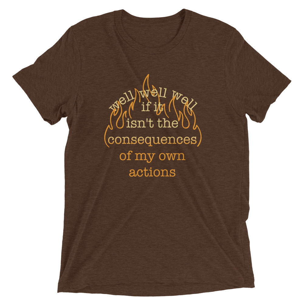 The Consequences Of My Own Actions Men's Tri-Blend Tee Hoodie, Sweatshirt | CoreVibeTees.com (Image 4)