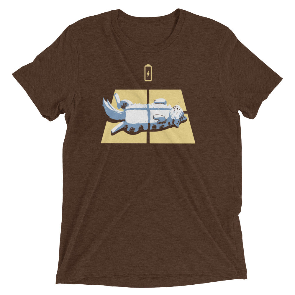 Solar Charging Men's Tri-Blend Tee Hoodie, Sweatshirt | CoreVibeTees.com (Image 4)