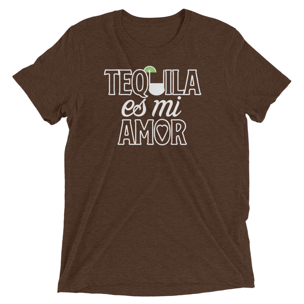 Tequila Es Mi Amor Men's Tri-Blend Tee Hoodie, Sweatshirt | CoreVibeTees.com (Image 4)