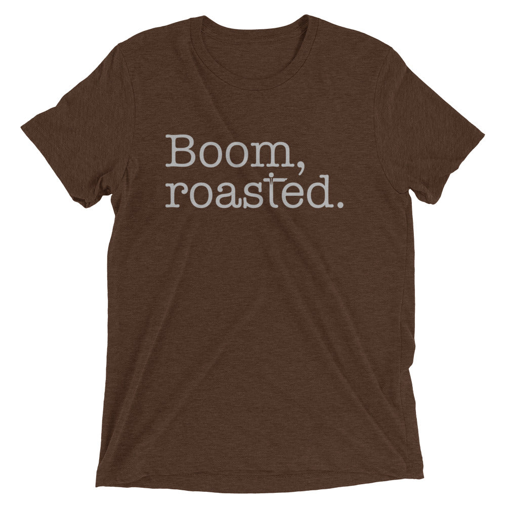 Boom, Roasted Men's Tri-Blend Tee Hoodie, Sweatshirt | CoreVibeTees.com (Image 4)