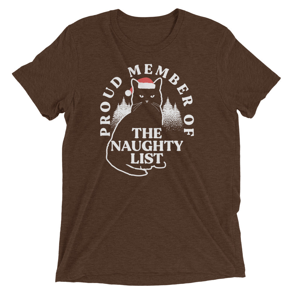 The Naughty List Men's Tri-Blend Tee Hoodie, Sweatshirt | CoreVibeTees.com (Image 4)
