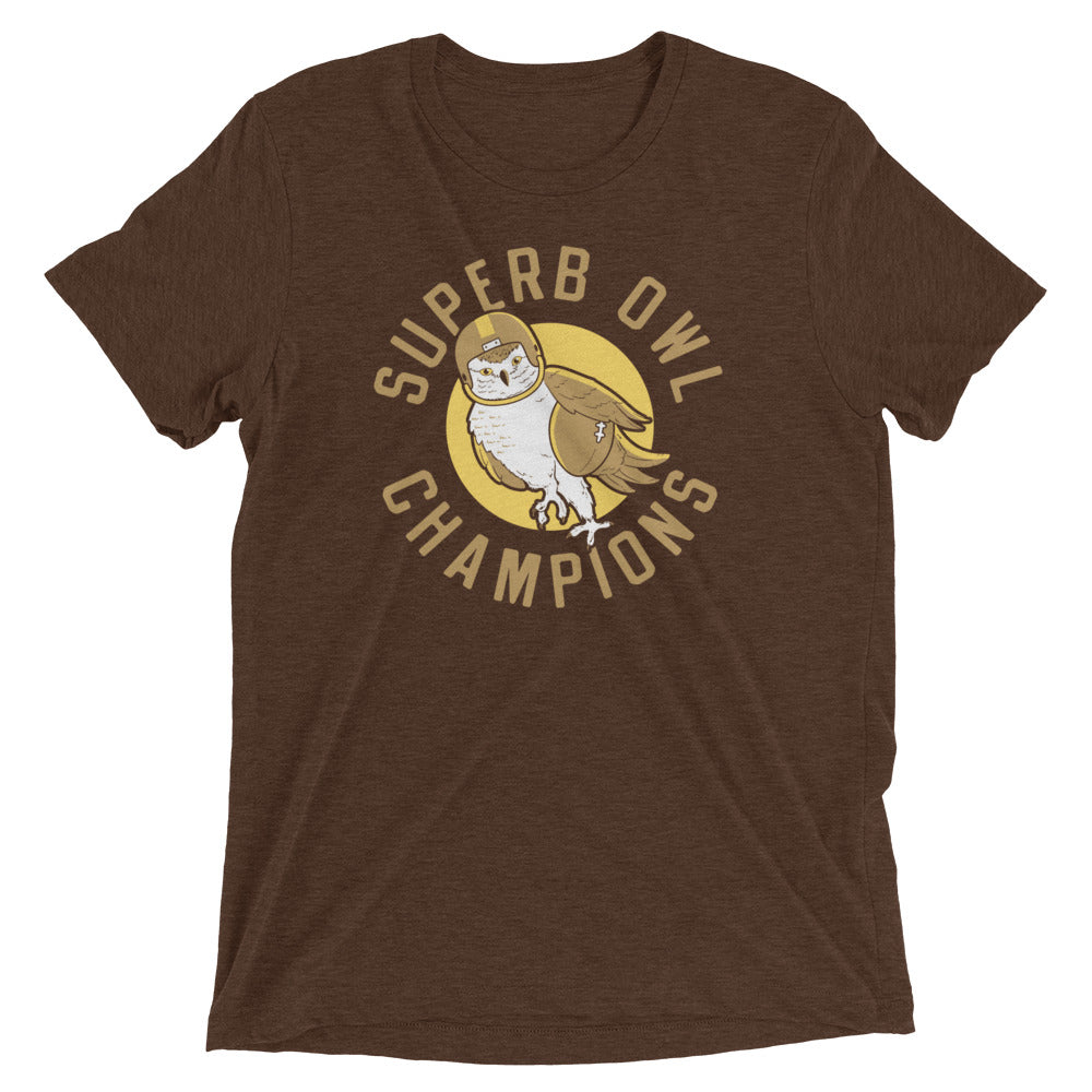 Superb Owl Men's Tri-Blend Tee Hoodie, Sweatshirt | CoreVibeTees.com (Image 4)
