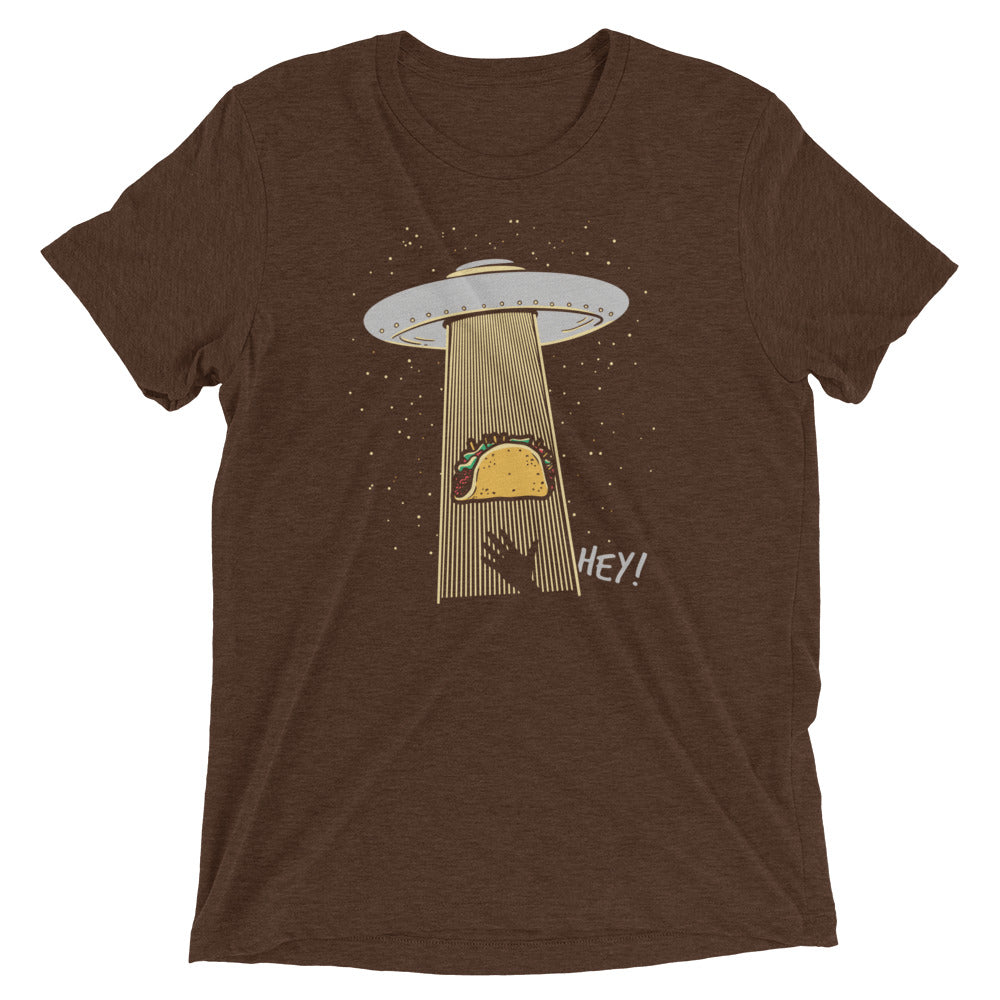 Taco Abduction Men's Tri-Blend Tee Hoodie, Sweatshirt | CoreVibeTees.com (Image 3)