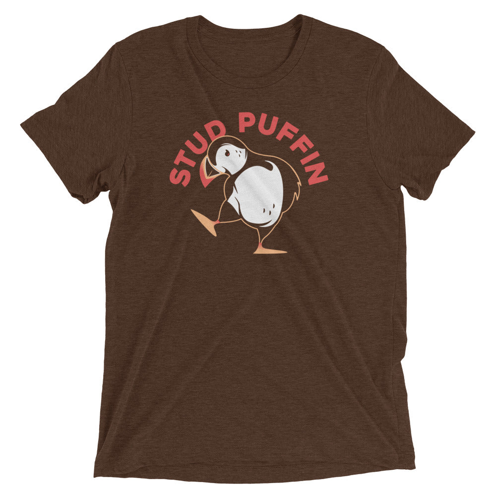 Stud Puffin Men's Tri-Blend Tee Hoodie, Sweatshirt | CoreVibeTees.com (Image 5)
