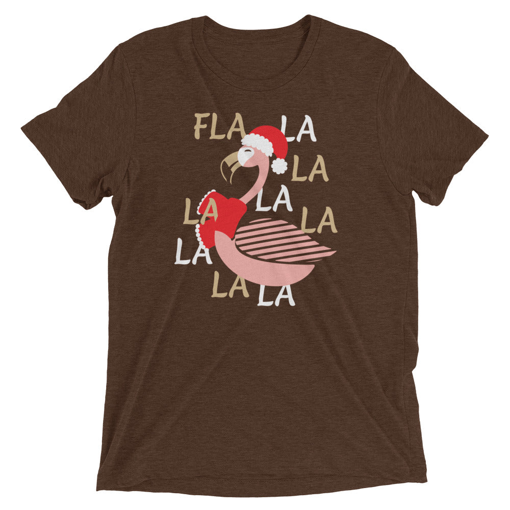 Fla La La Lamingo Men's Tri-Blend Tee Hoodie, Sweatshirt | CoreVibeTees.com (Image 4)