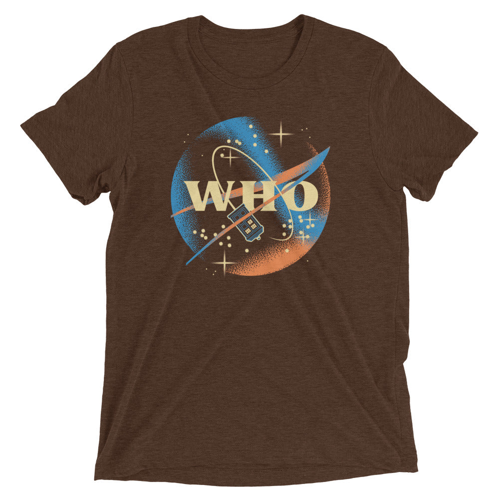 Who Space Administration Men's Tri-Blend Tee Hoodie, Sweatshirt | CoreVibeTees.com (Image 4)