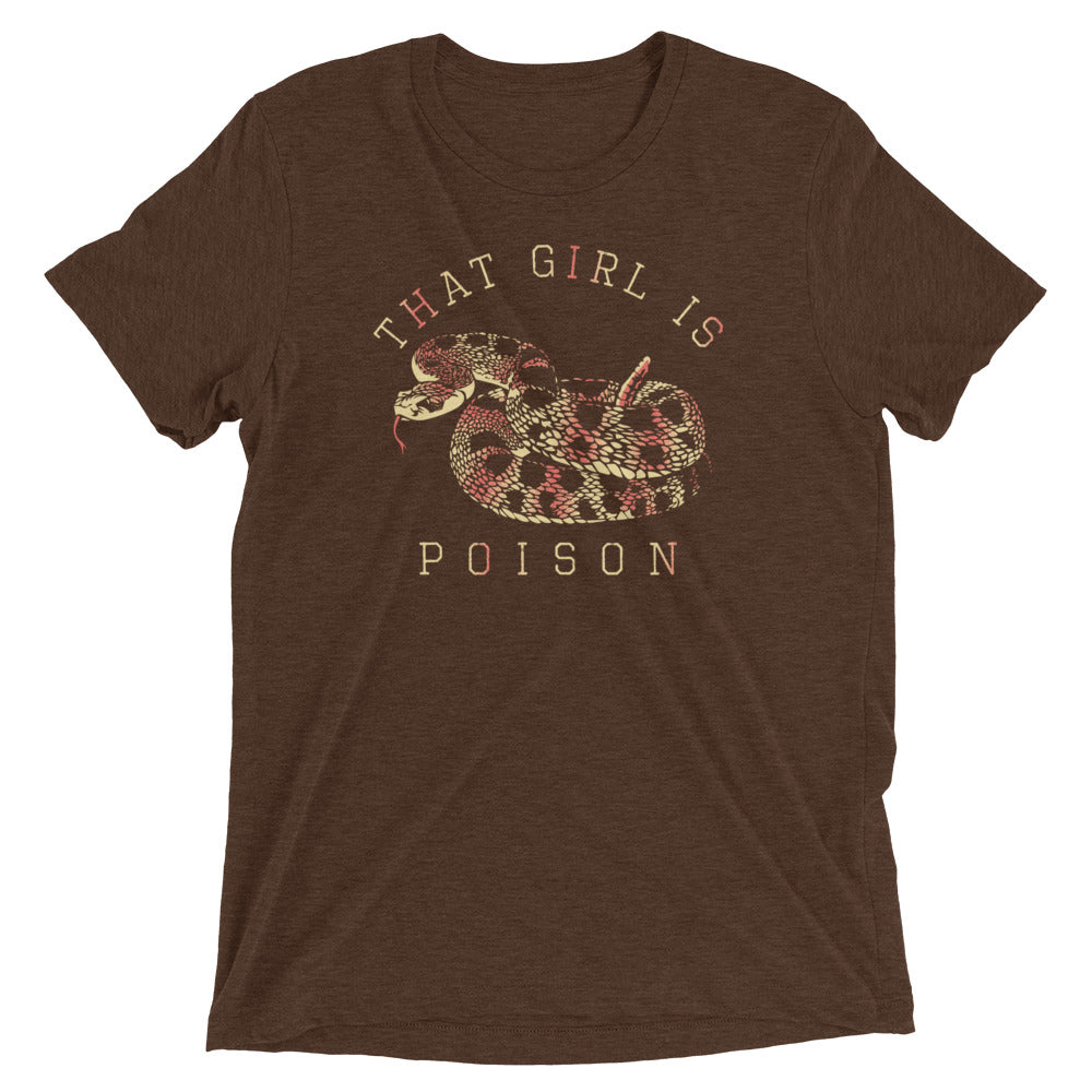 That Girl Is Poison Men's Tri-Blend Tee Hoodie, Sweatshirt | CoreVibeTees.com (Image 3)