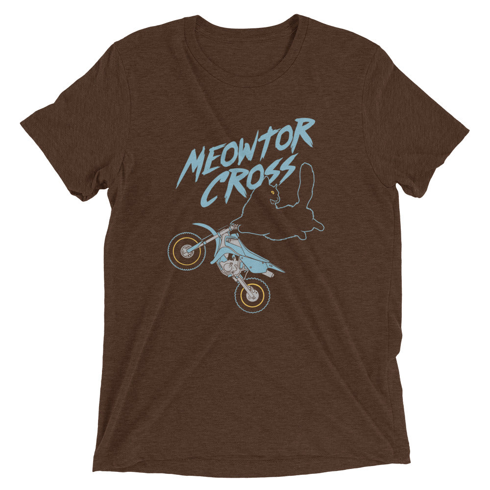 Meowtor Cross Men's Tri-Blend Tee Hoodie, Sweatshirt | CoreVibeTees.com (Image 2)