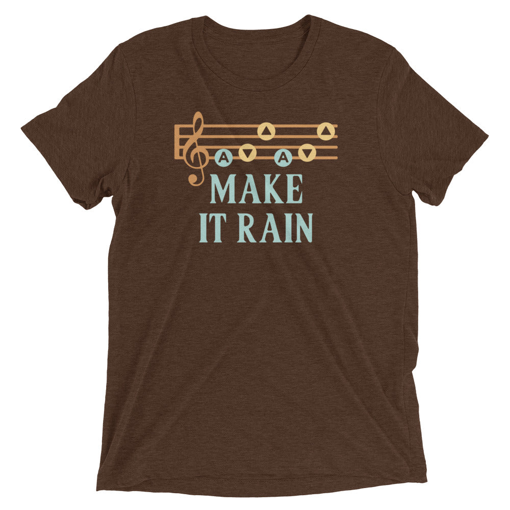 Make It Rain Men's Tri-Blend Tee Hoodie, Sweatshirt | CoreVibeTees.com (Image 4)