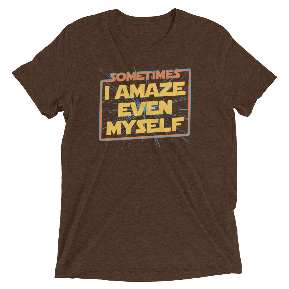 Sometimes I Even Amaze Myself Men's Tri-Blend Tee Hoodie, Sweatshirt | CoreVibeTees.com (Image 2)