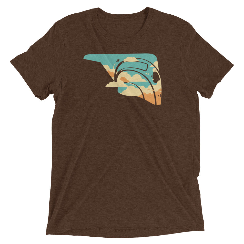 Sky Rocket Men's Tri-Blend Tee Hoodie, Sweatshirt | CoreVibeTees.com (Image 1)