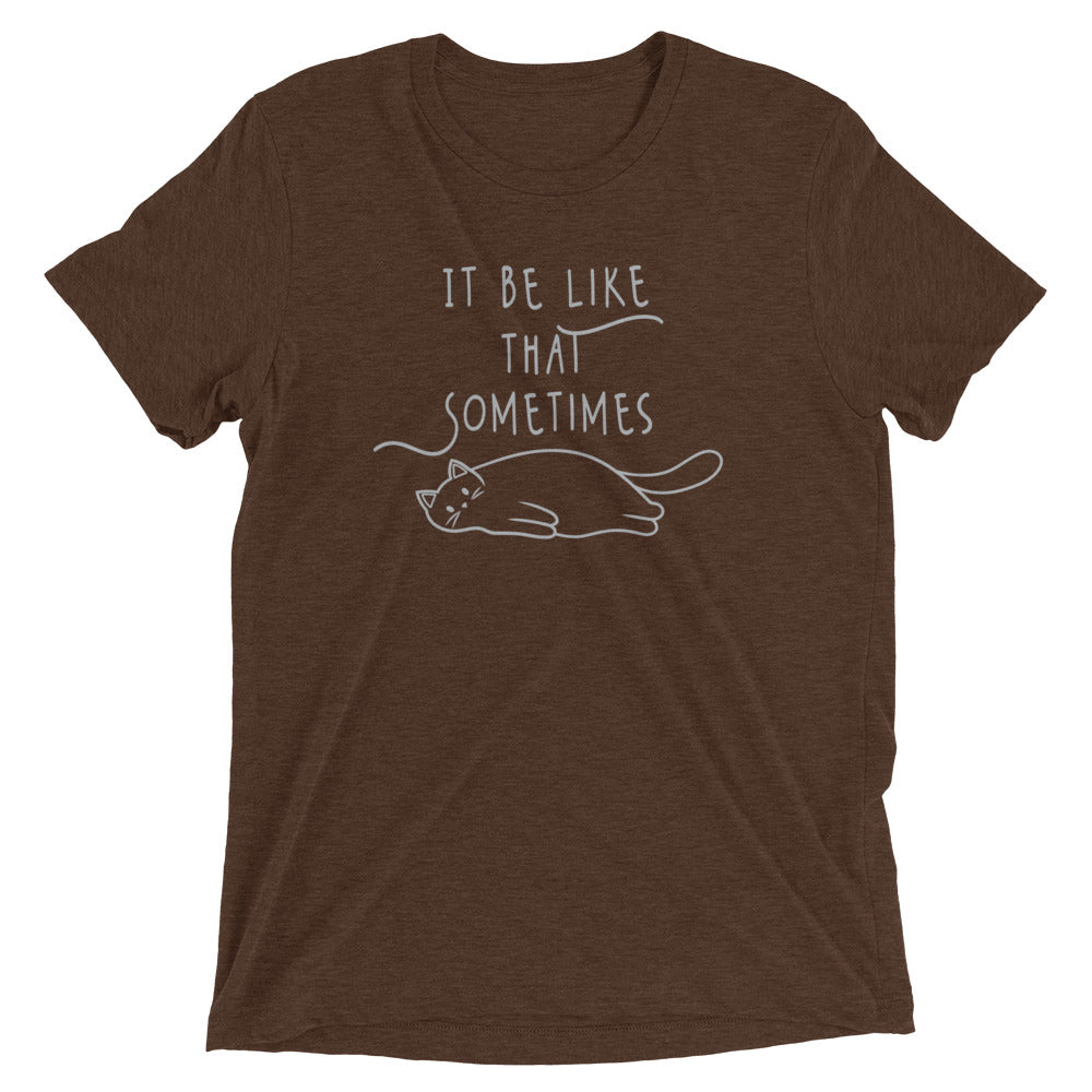 It Be Like That Sometimes Men's Tri-Blend Tee Hoodie, Sweatshirt | CoreVibeTees.com (Image 3)