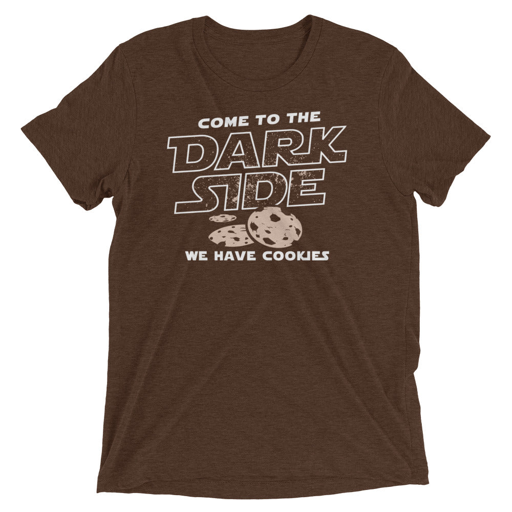 Come To The Dark Side, We Have Cookies Men's Tri-Blend Tee Hoodie, Sweatshirt | CoreVibeTees.com (Image 3)