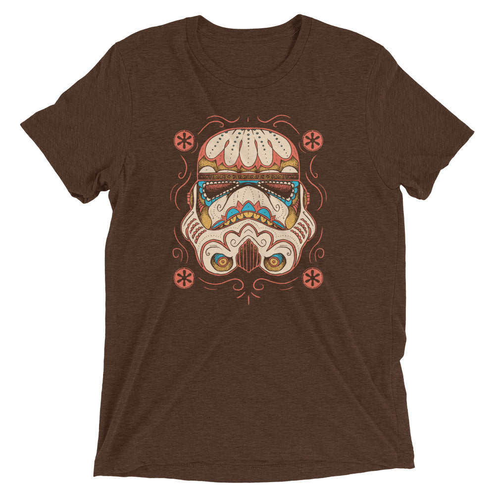 Sugar Skull Trooper Men's Tri-Blend Tee Hoodie, Sweatshirt | CoreVibeTees.com (Image 1)