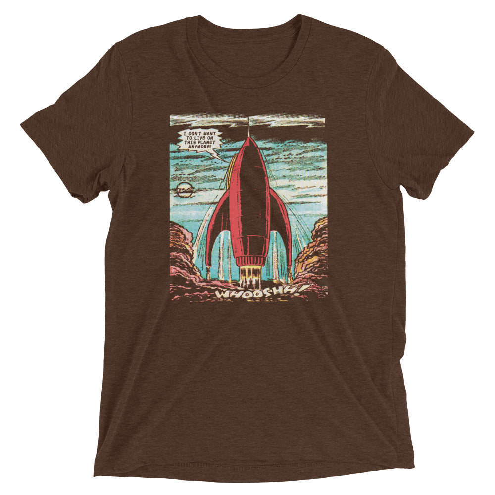 I Don't Want To Live On This Planet Anymore Men's Tri-Blend Tee Hoodie, Sweatshirt | CoreVibeTees.com (Image 3)