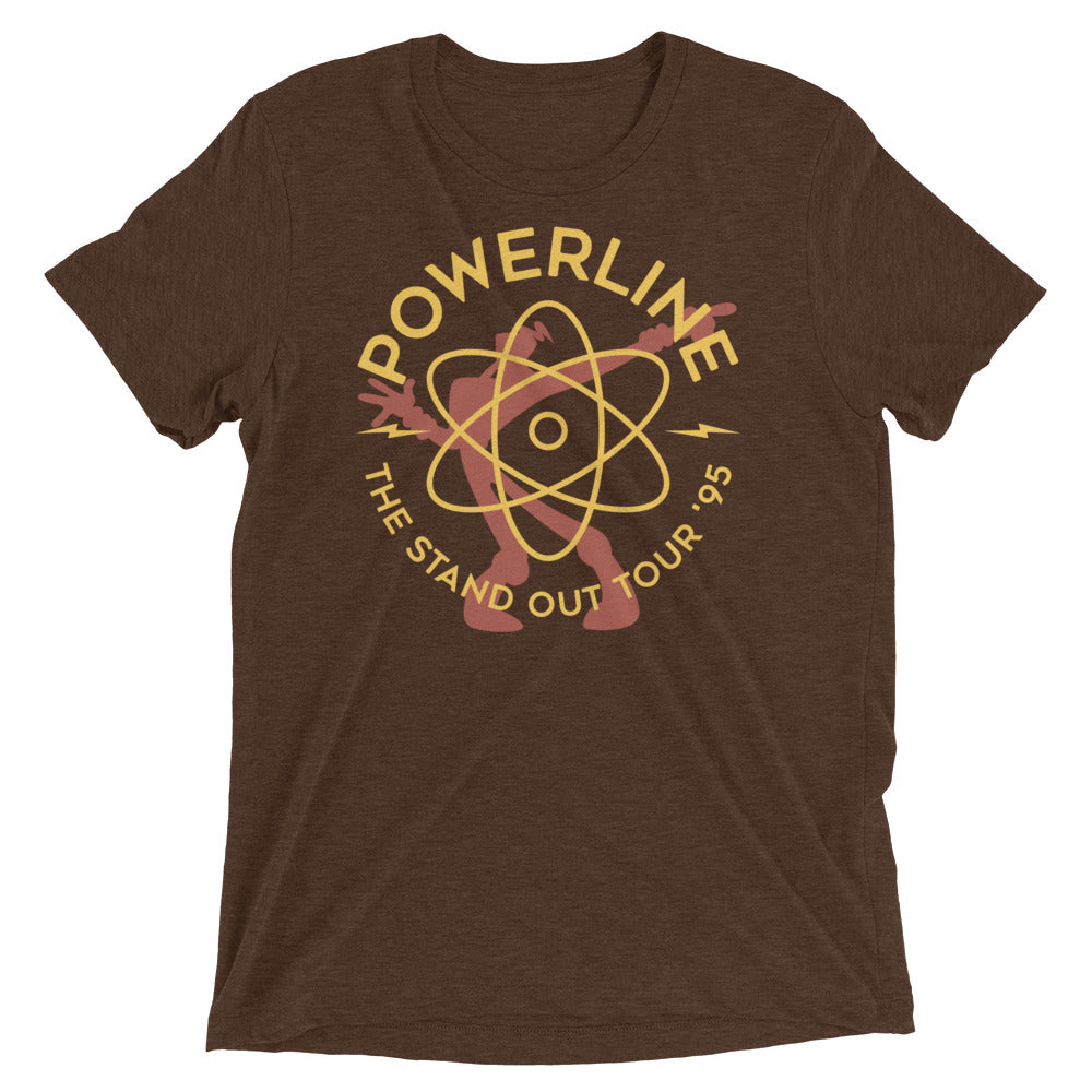 Powerline Men's Tri-Blend Tee Hoodie, Sweatshirt | CoreVibeTees.com (Image 3)