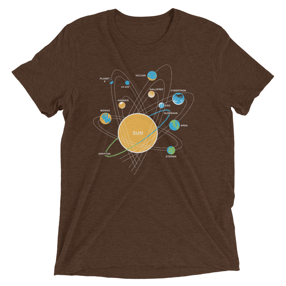 Solar System Men's Tri-Blend Tee Hoodie, Sweatshirt | CoreVibeTees.com (Image 2)