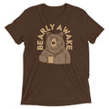 Bearly Awake Men's Tri-Blend Tee Hoodie, Sweatshirt | CoreVibeTees.com (Image 1)