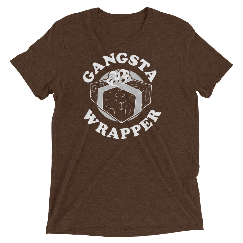 Gangsta Wrapper Men's Tri-Blend Tee Hoodie, Sweatshirt | CoreVibeTees.com (Image 3)