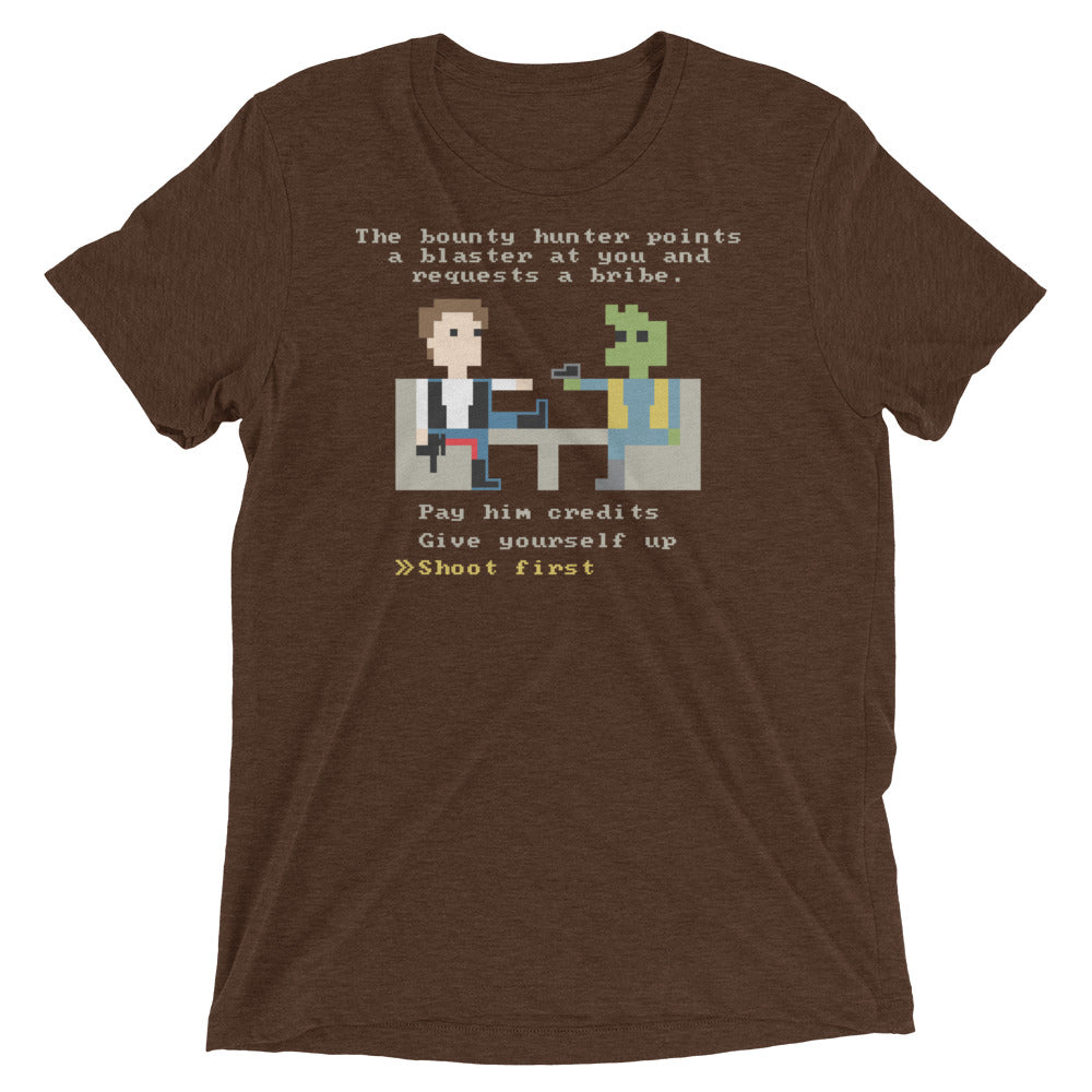 The Bounty Hunter Men's Tri-Blend Tee Hoodie, Sweatshirt | CoreVibeTees.com (Image 3)