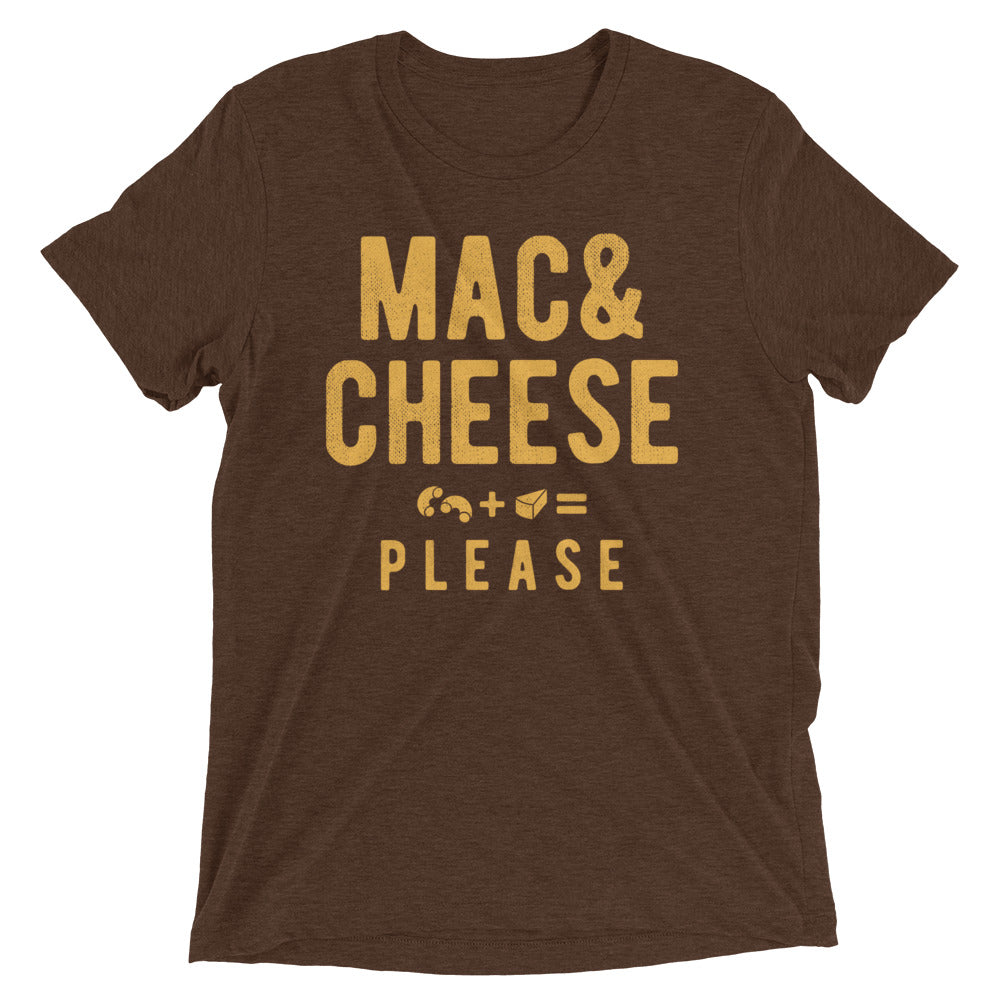 Mac And Cheese Please Men's Tri-Blend Tee Hoodie, Sweatshirt | CoreVibeTees.com (Image 3)
