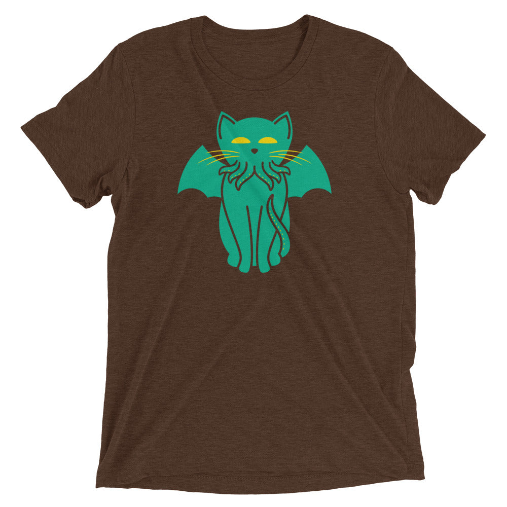Cathulhu Men's Tri-Blend Tee Hoodie, Sweatshirt | CoreVibeTees.com (Image 1)