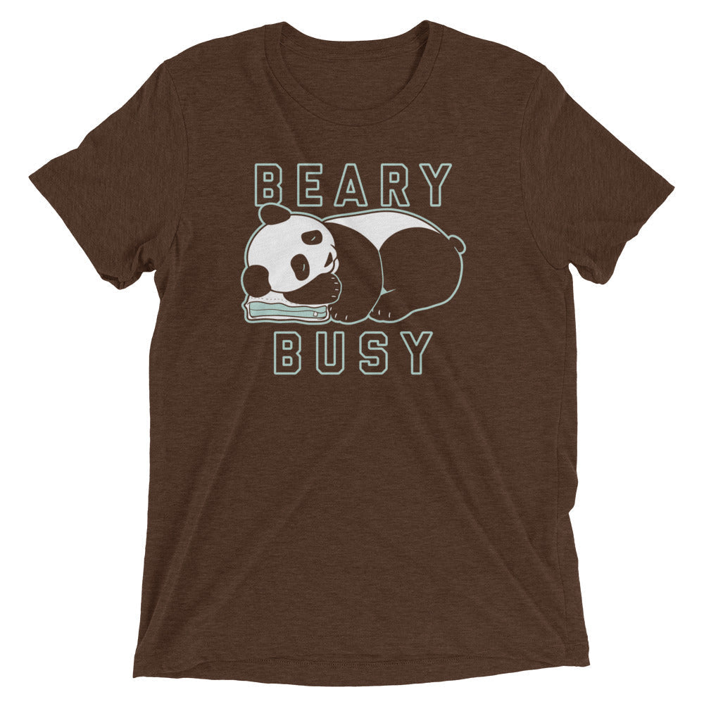 Beary Busy Men's Tri-Blend Tee Hoodie, Sweatshirt | CoreVibeTees.com (Image 2)