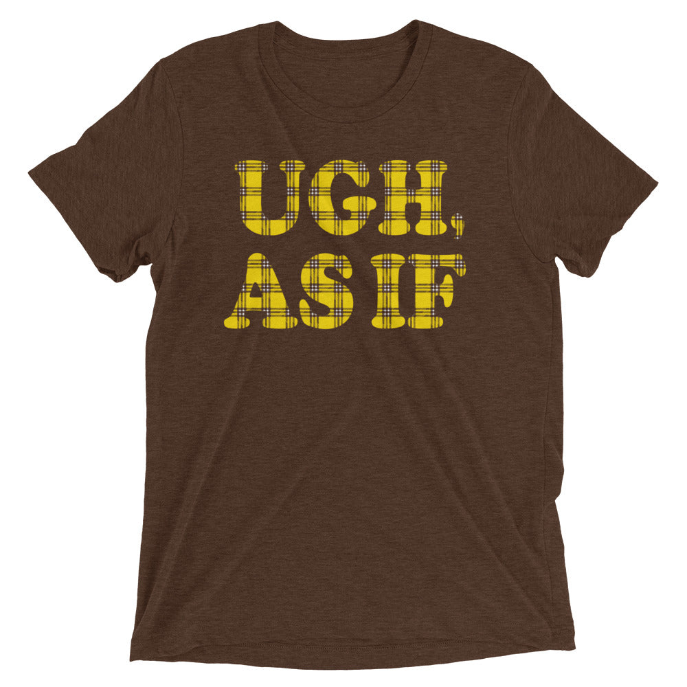 Ugh, As If Men's Tri-Blend Tee Hoodie, Sweatshirt | CoreVibeTees.com (Image 3)
