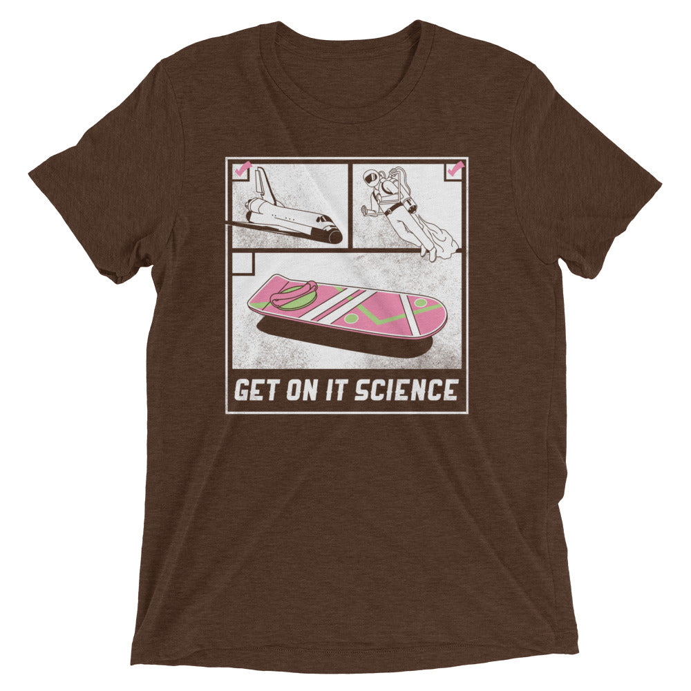 Get On It Science Men's Tri-Blend Tee Hoodie, Sweatshirt | CoreVibeTees.com (Image 2)