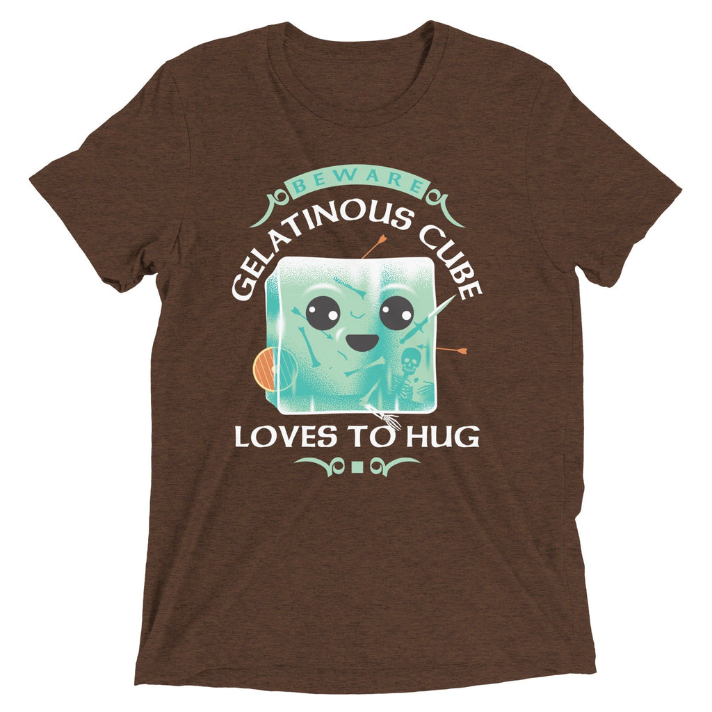 Gelatinous Cube Loves To Hug Men's Tri-Blend Tee Hoodie, Sweatshirt | CoreVibeTees.com (Image 1)