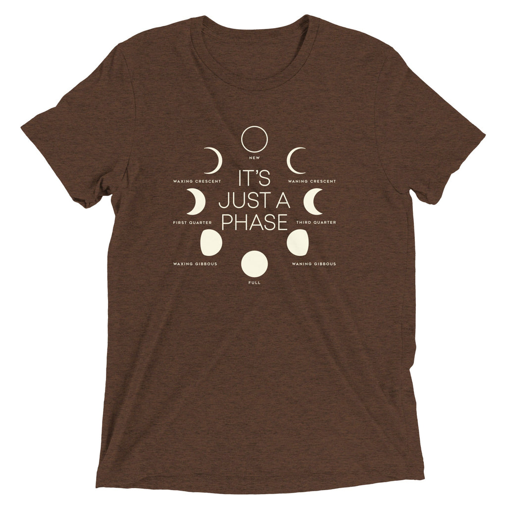 It's Just A Phase Men's Tri-Blend Tee Hoodie, Sweatshirt | CoreVibeTees.com (Image 3)