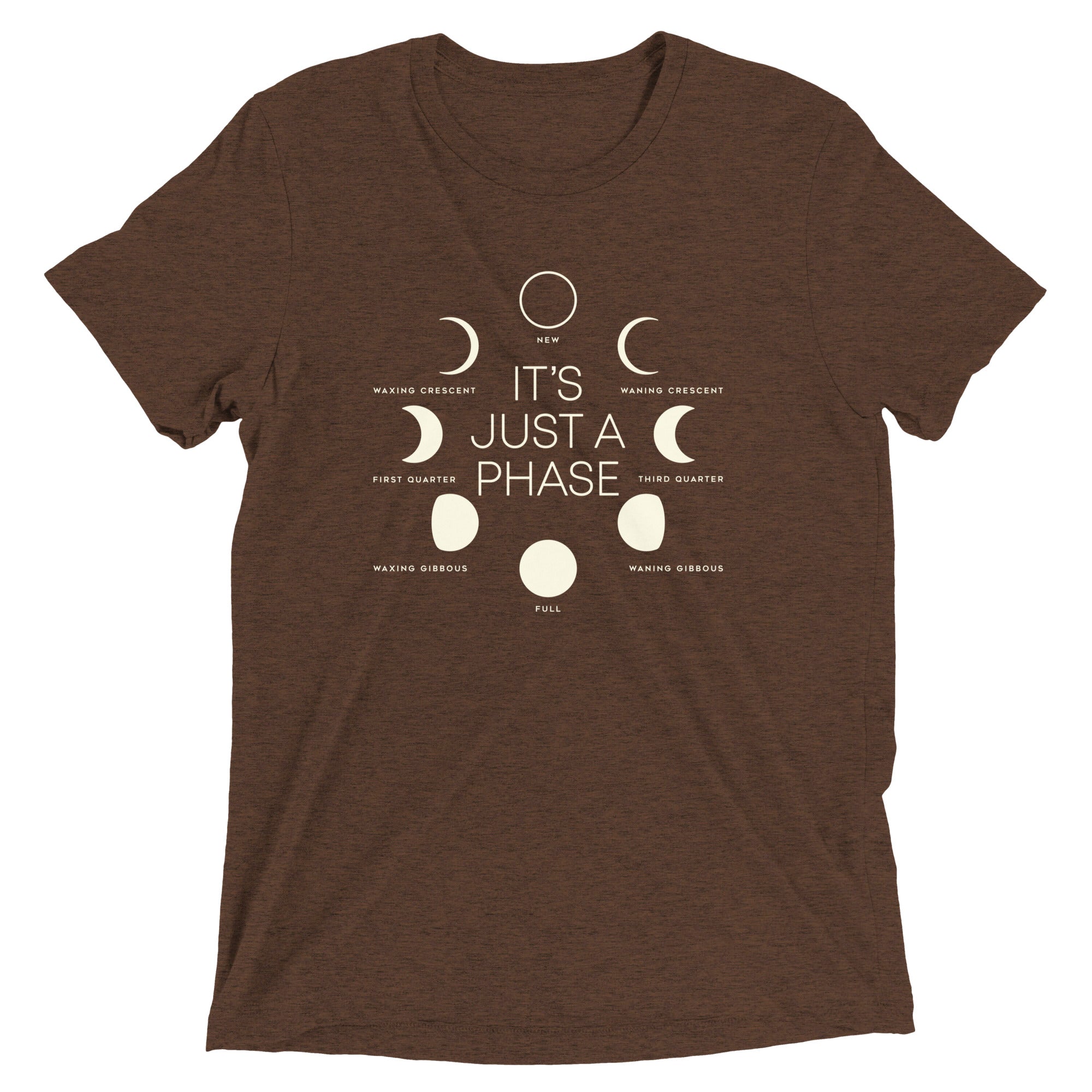 It's Just A Phase Men's Tri-Blend Tee Hoodie, Sweatshirt | CoreVibeTees.com (Image 3)
