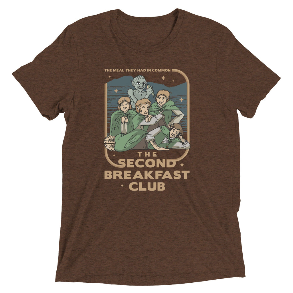The Second Breakfast Club Men's Tri-Blend Tee Hoodie, Sweatshirt | CoreVibeTees.com (Image 4)