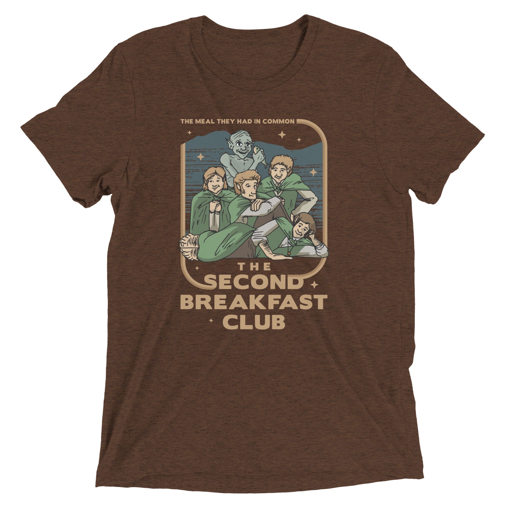 The Second Breakfast Club Men's Tri-Blend Tee Hoodie, Sweatshirt | CoreVibeTees.com (Image 4)