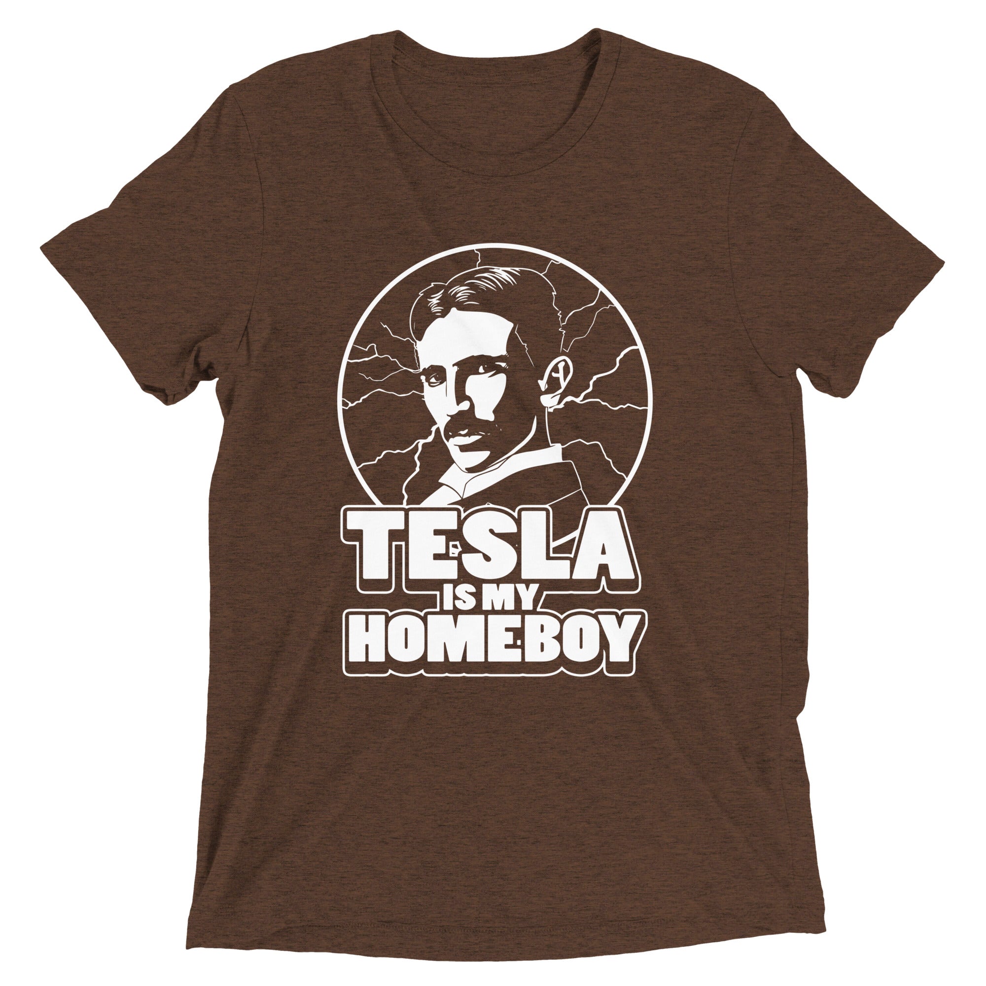 Tesla Is My Homeboy Men's Tri-Blend Tee Hoodie, Sweatshirt | CoreVibeTees.com (Image 2)