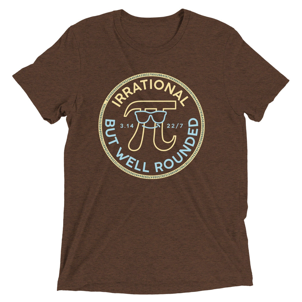 Irrational But Well Rounded Men's Tri-Blend Tee Hoodie, Sweatshirt | CoreVibeTees.com (Image 3)