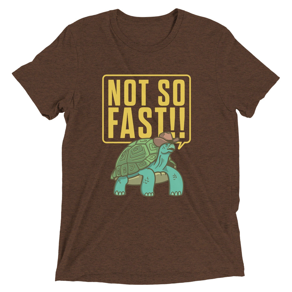 Not So Fast!! Men's Tri-Blend Tee Hoodie, Sweatshirt | CoreVibeTees.com (Image 2)