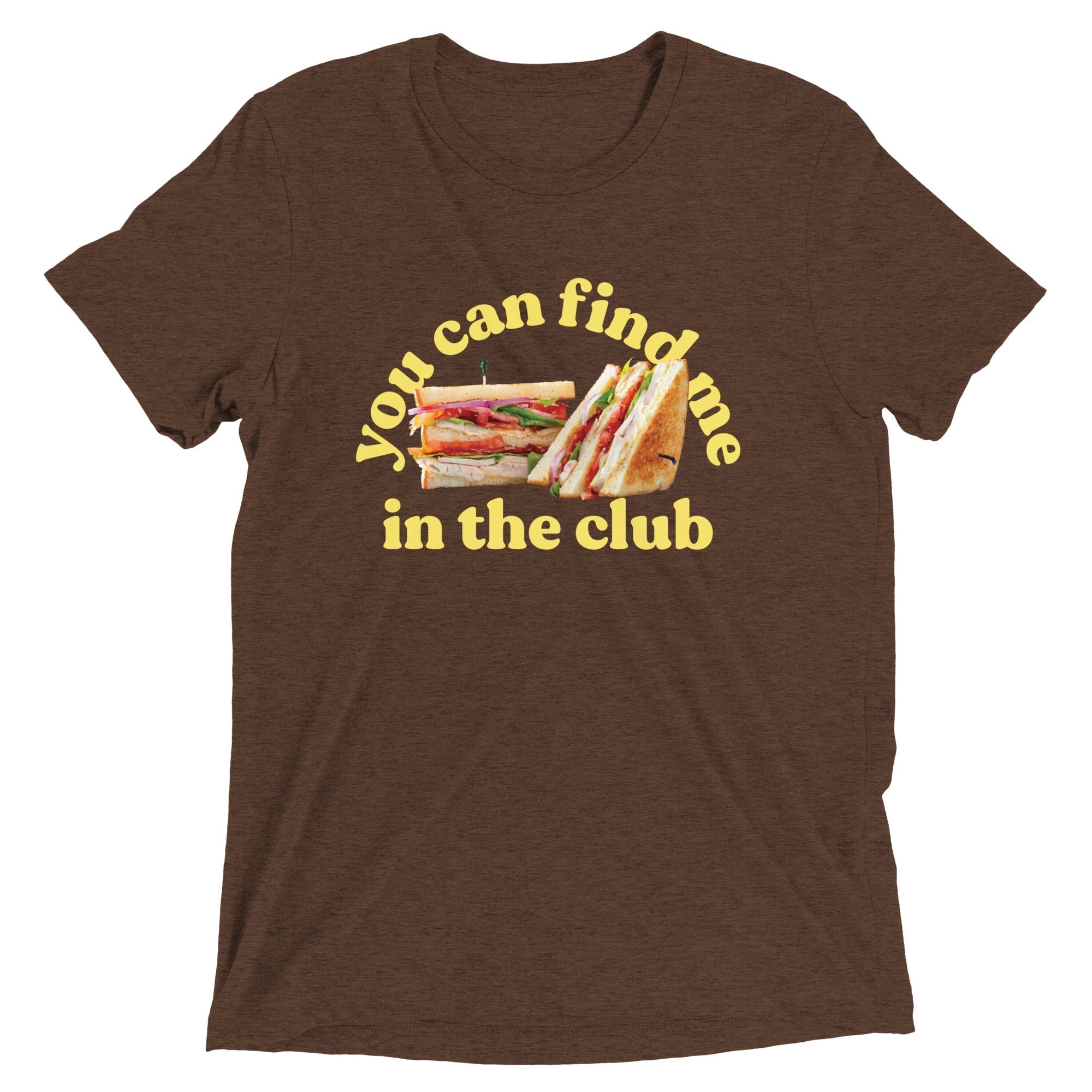 You Can Find Me In The Club Men's Tri-Blend Tee Hoodie, Sweatshirt | CoreVibeTees.com (Image 3)