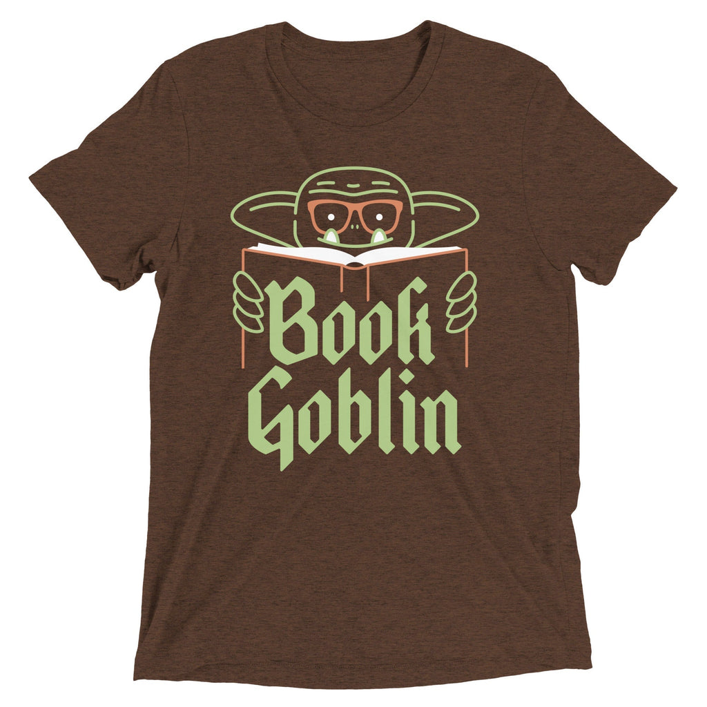 Book Goblin Men's Tri-Blend Tee Hoodie, Sweatshirt | CoreVibeTees.com (Image 4)