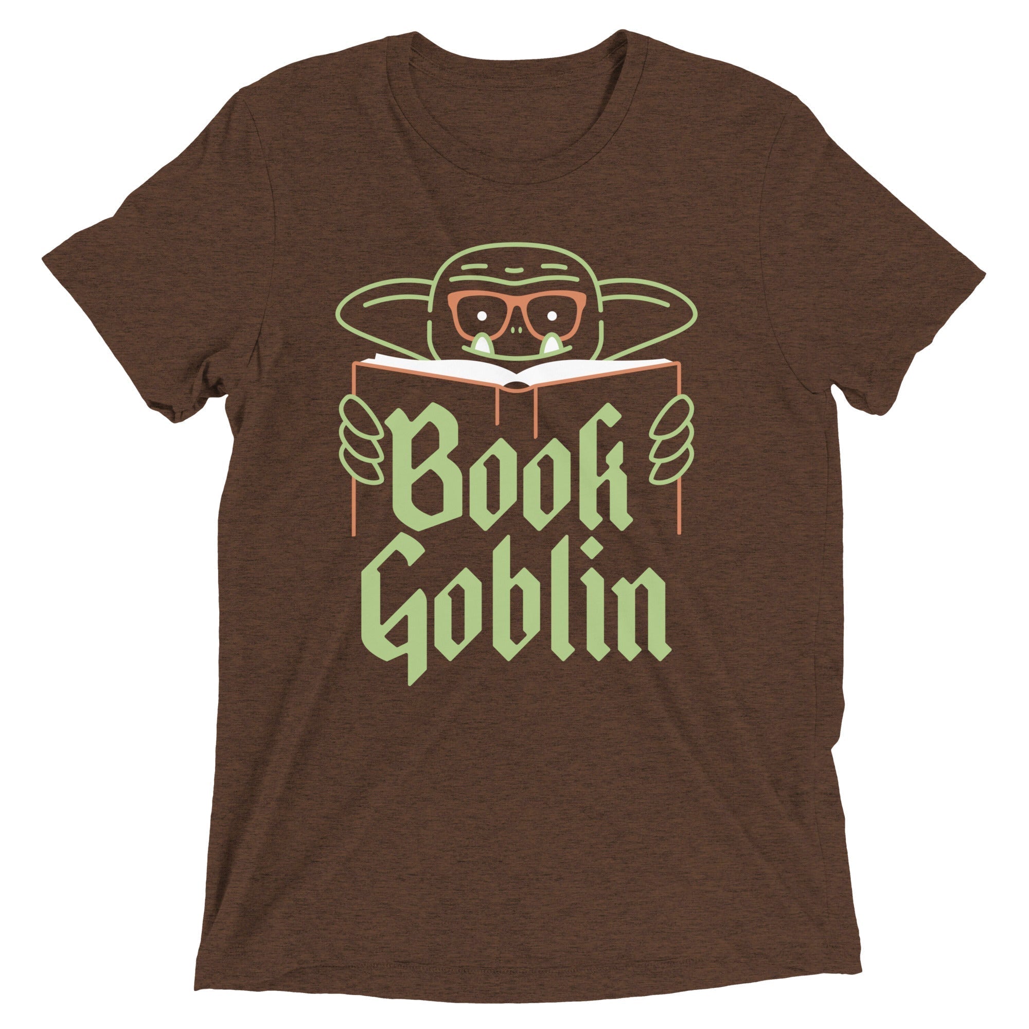 Book Goblin Men's Tri-Blend Tee Hoodie, Sweatshirt | CoreVibeTees.com (Image 4)
