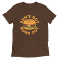 Sun's Out Buns Out Men's Tri-Blend Tee Hoodie, Sweatshirt | CoreVibeTees.com (Image 1)