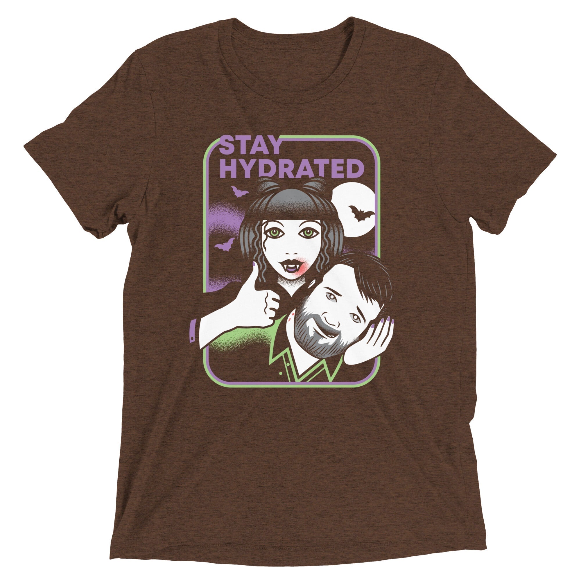 Stay Hydrated Men's Tri-Blend Tee Hoodie, Sweatshirt | CoreVibeTees.com (Image 3)