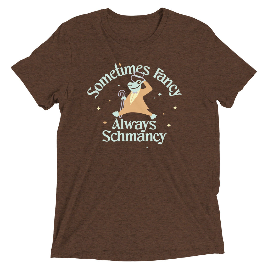 Sometimes Fancy Always Schmancy Men's Tri-Blend Tee Hoodie, Sweatshirt | CoreVibeTees.com (Image 2)