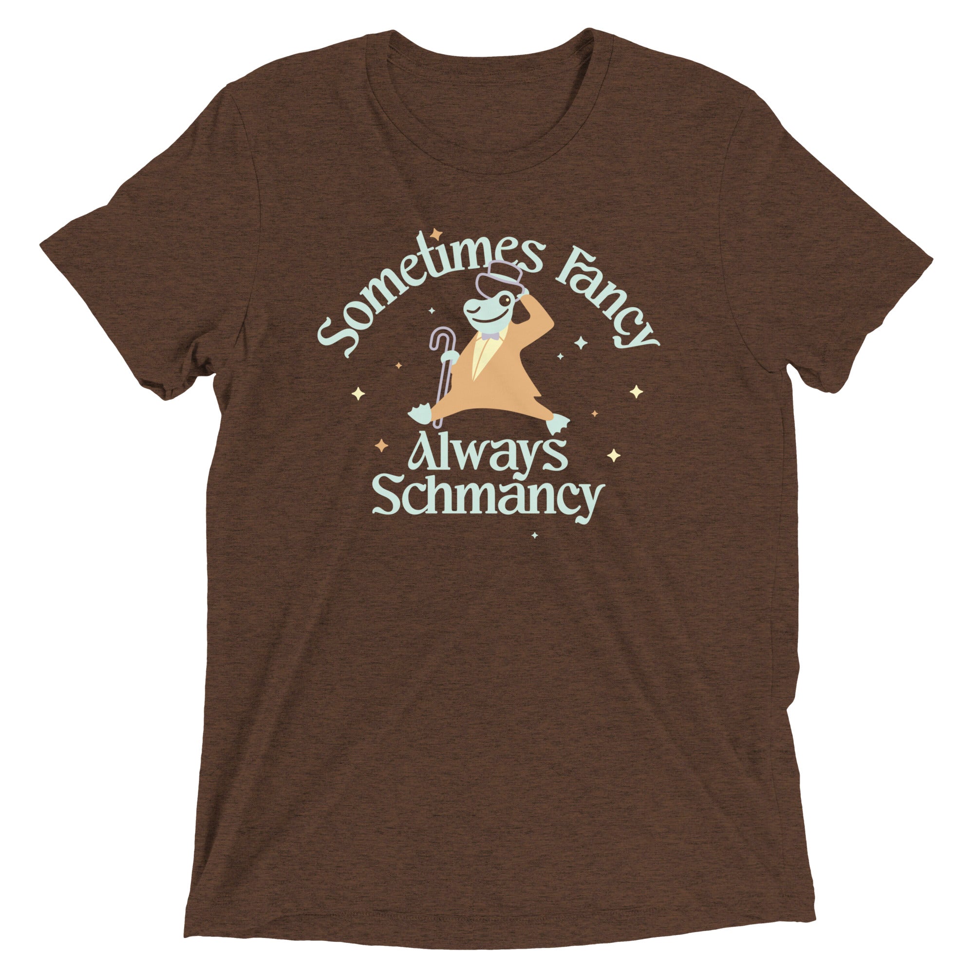 Sometimes Fancy Always Schmancy Men's Tri-Blend Tee Hoodie, Sweatshirt | CoreVibeTees.com (Image 2)