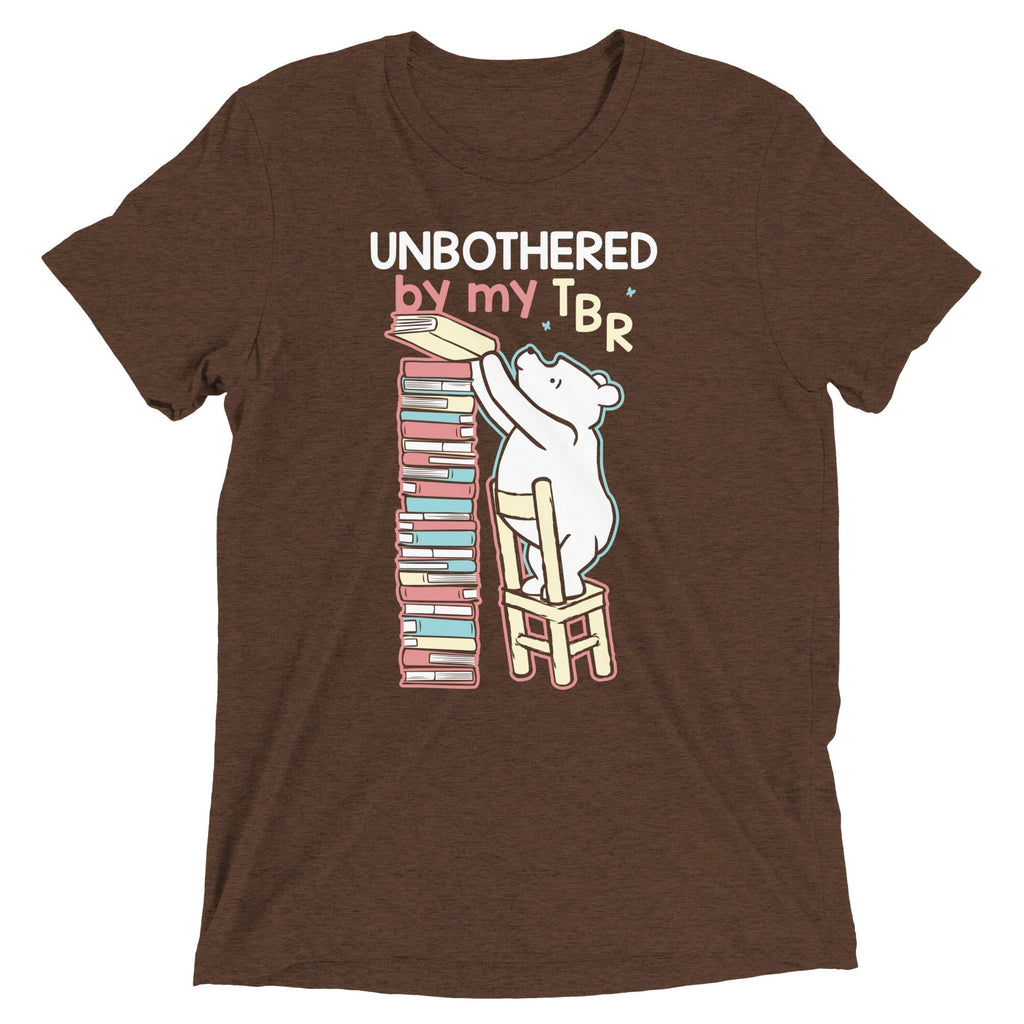 Unbothered By My TBR Men's Tri-Blend Tee Hoodie, Sweatshirt | CoreVibeTees.com (Image 2)
