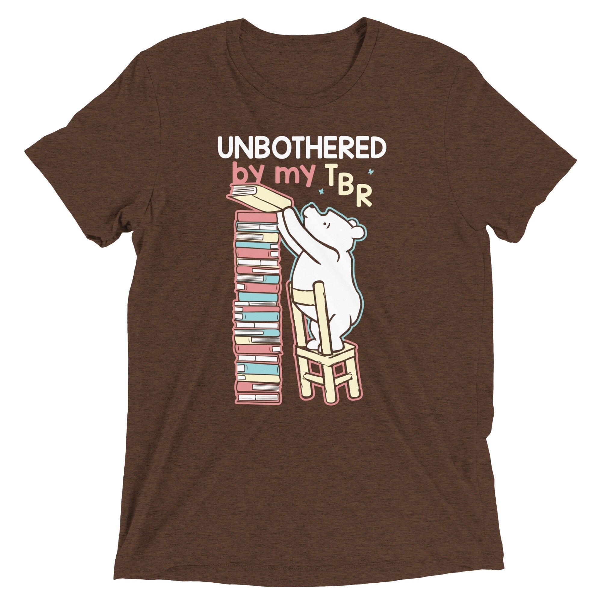 Unbothered By My TBR Men's Tri-Blend Tee Hoodie, Sweatshirt | CoreVibeTees.com (Image 2)