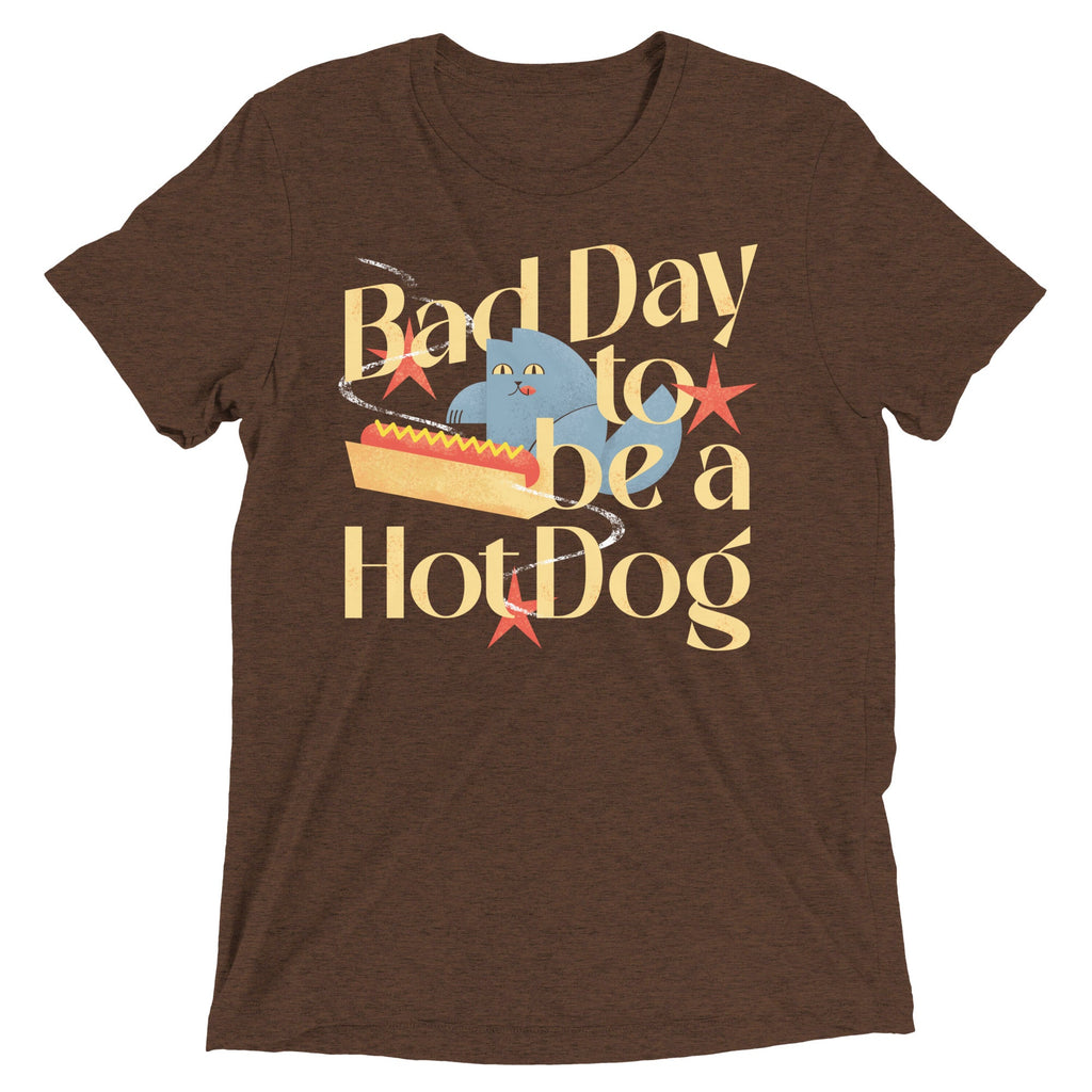 Bad Day To Be A Hot Dog Men's Tri-Blend Tee