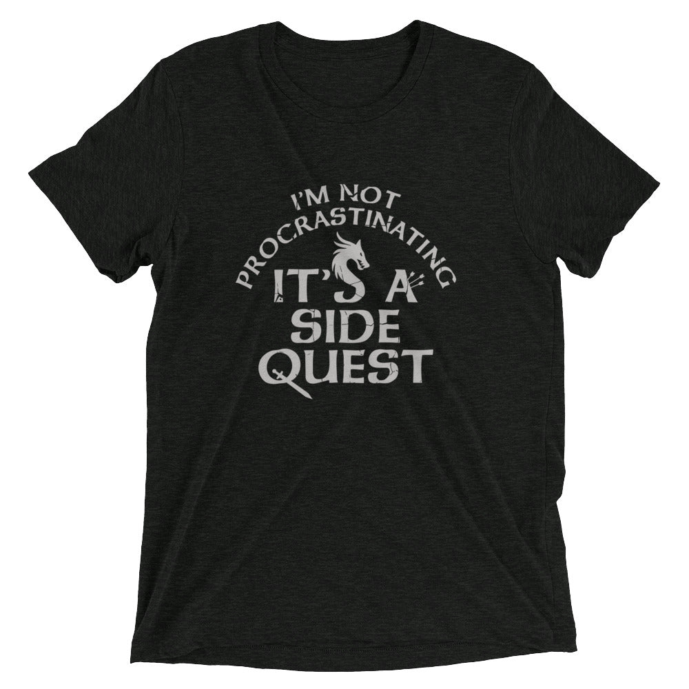 I'm Not Procrastinating, It's A Side Quest Men's Tri-Blend Tee Hoodie, Sweatshirt | CoreVibeTees.com (Image 1)